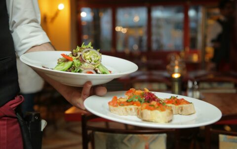 dishes at maroush lebanese restaurant in london