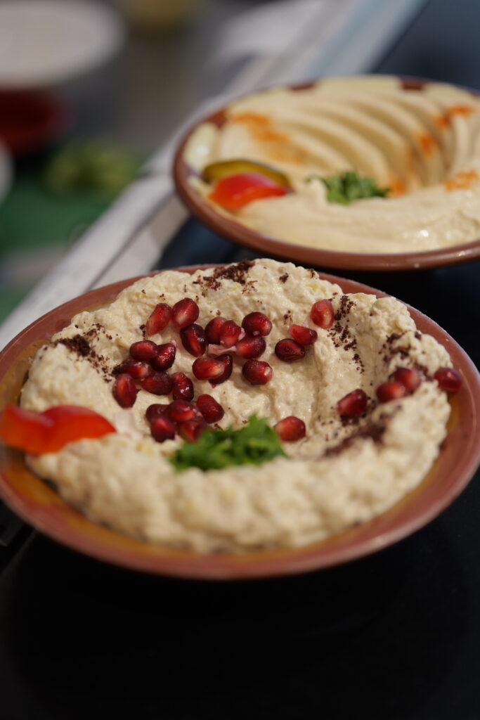 Food at Maroush Lebanese restaurant