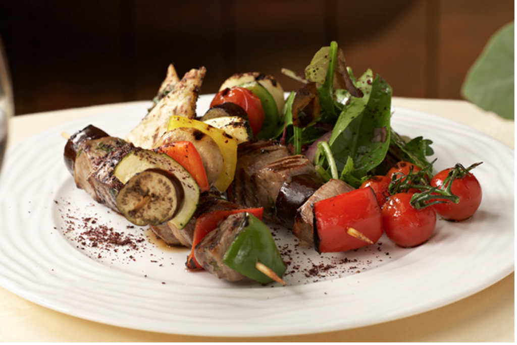Delicious food served at Maroush