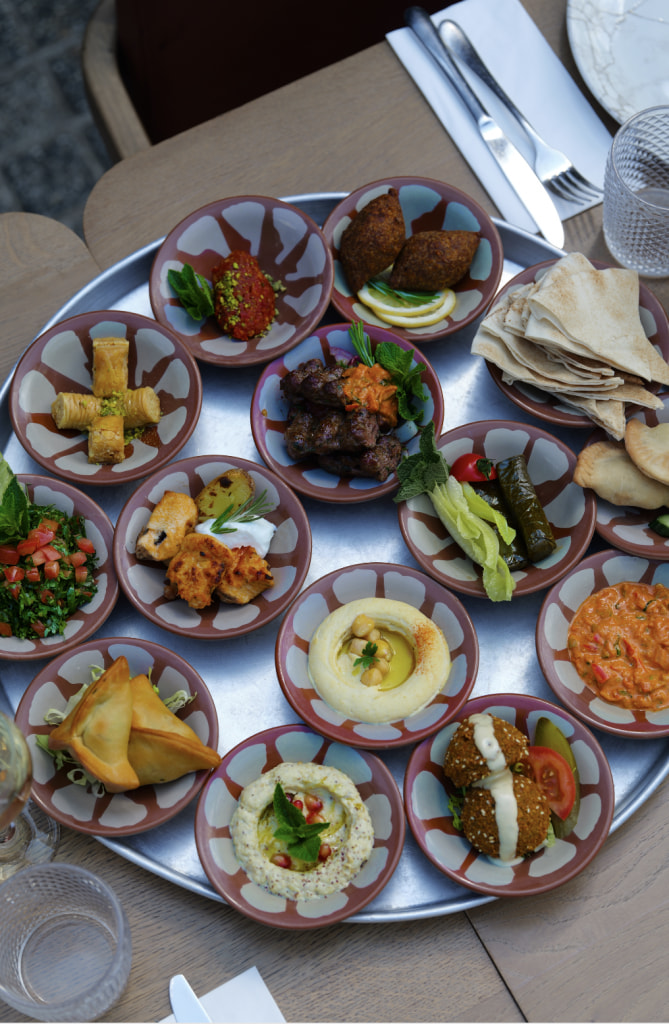 Lebanese food at Maroush