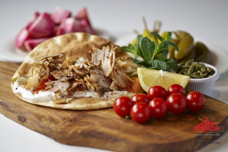 Chicken Shawarma on the table