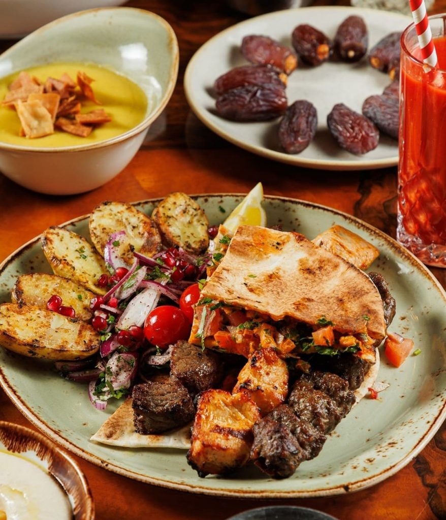 Traditional Lebanese cooking at Maroush